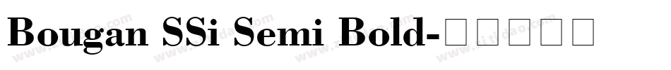 Bougan SSi Semi Bold字体转换